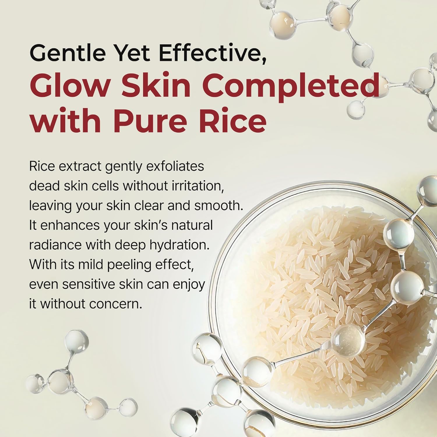Peel Shot Glow White Rice Exfoliating Ampoule - Gentle Face and Body Scrub for All Skin Types, 80ml